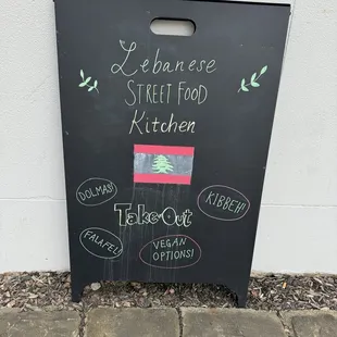 Sign outside