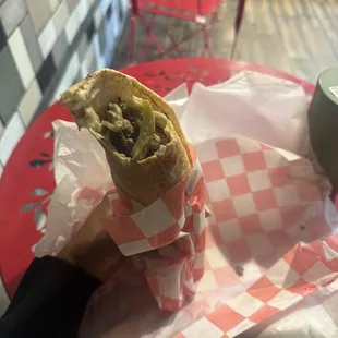Kibbeh wrap