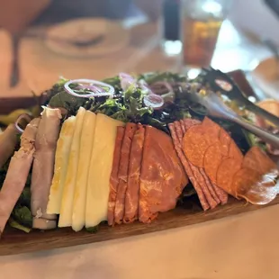 Italian Antipasto Salad with cheese and Italian meat