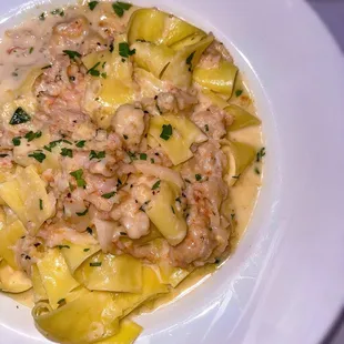 Lobster Pappardelle Pasta in a Limoncello cream sauce