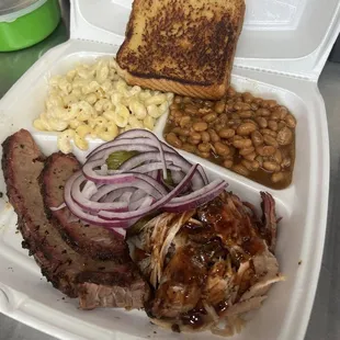 2 meat 2 side box meal