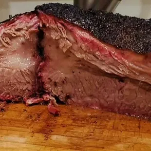Our delicious brisket. Get it sliced or chopped.