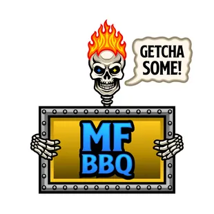 a skeleton holding a sign