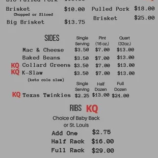 Check out our menu