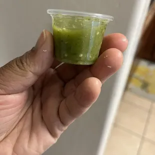 The salsa that came with the burrito. To die for!