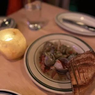 a plate of food on a table