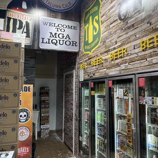 the entrance to the store