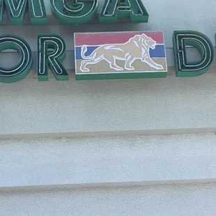 the front of the building