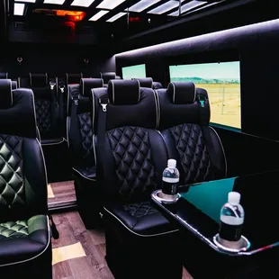 Executive Mercedes Sprinter seats up to 13 - the most comfortable ride for large group.