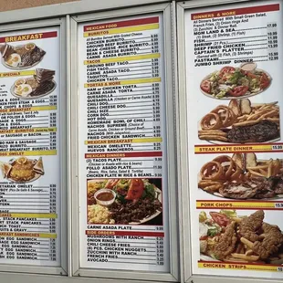 Updated menus! 2022