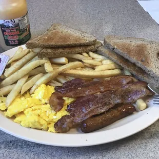 #1 with fries instead of hash browns.