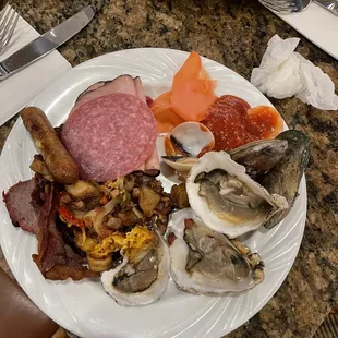 a plate of food on a table
