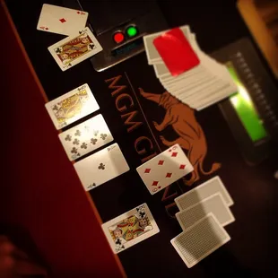 Royal flush in the 11:05 tourney. Fantastic to see, and everyone stood up to clap.