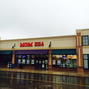 the front of the store