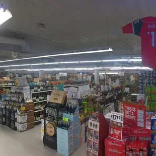 the inside of a grocery store