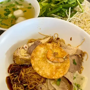 Dry noodle // house special // #7 on the menu