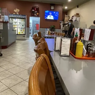 sushi and sashimi, interior