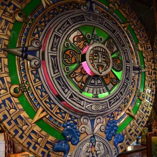 a colorful clock