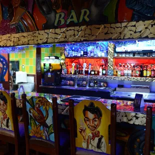 the bar