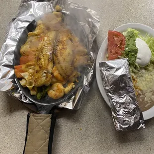 Fajita mariscos (seafood