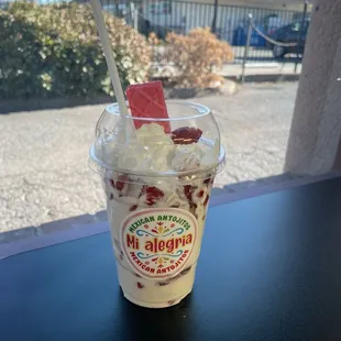 Fresa con crema
