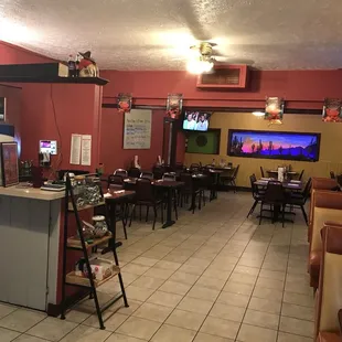 the dining area