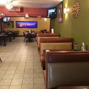 the dining area