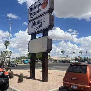 Sign out front