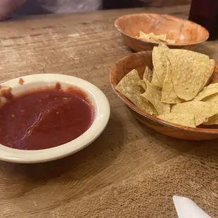 Chips with flavorful salsa