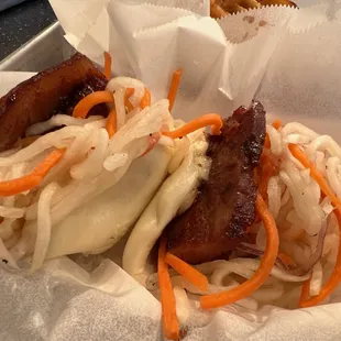 Pork belly baos