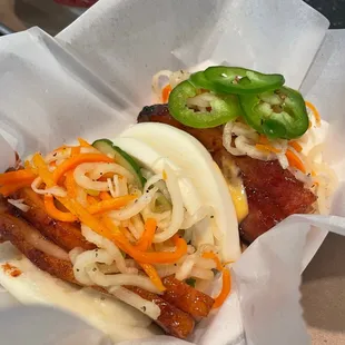 BBQ Roast Pork Belly Baos
