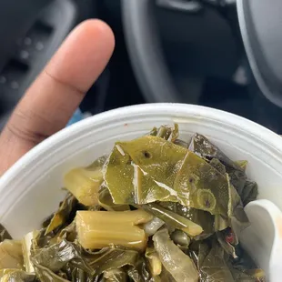 Collard Greens that are clearly not good to serve