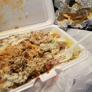 If it looks like a lot of sauce, yes I asked for extra. Feel free to ask for light, extra, none, or a gallon!