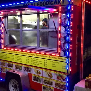 The cart and the menu