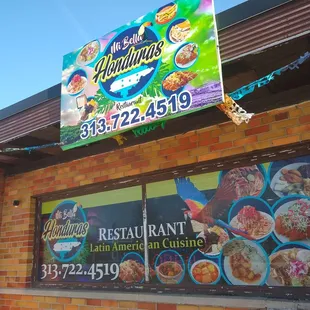 the front of a restaurant