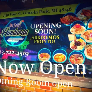 a sign for a restaurant