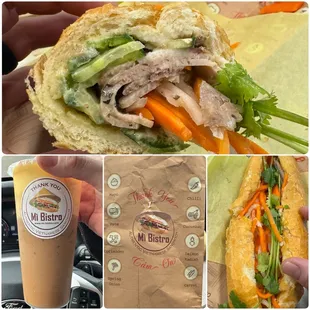 Egg coffee and dac biet banh mi, solid combo and better then houng lan!