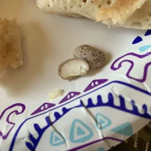 The uncooked bean we found