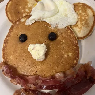 Kids Cabanito breakfast. My daughter is a bacon lover and she loves this bacon.