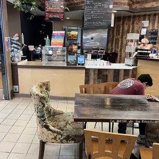 Menus and front counter