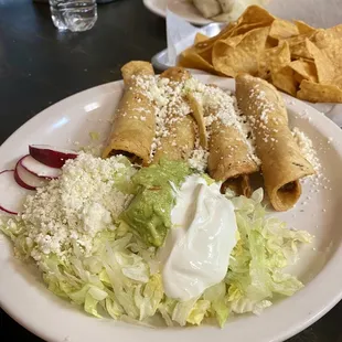 Flautas with Chicken