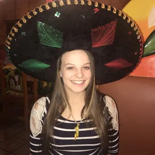 I had my sixteenth birthday dinner here. They brought me out a huge sombrero, smashed whipped cream in my face, and gave me ice cream.