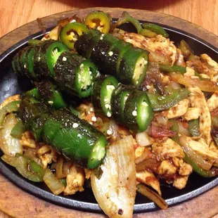 a plate of food on a table