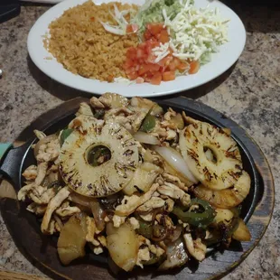 a plate of food on a table