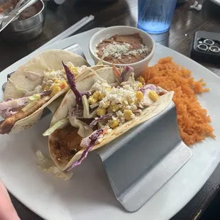 Salmon tacos