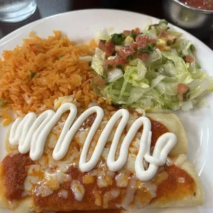 Lunch Express Menu: Enchiladas