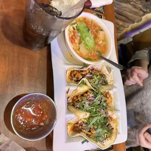 Tacos and soup