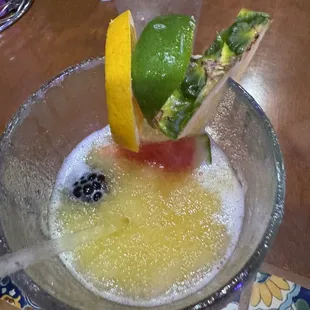 Mango margarita , forgot to photograph before I drank it