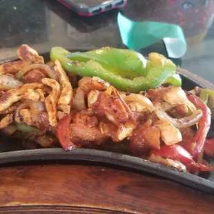 Chicken fajitas