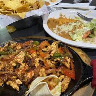 Chicken fajitas